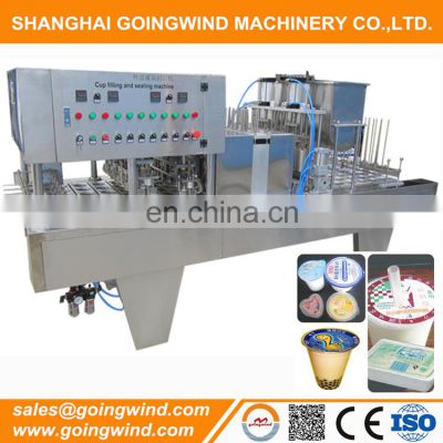 Automatic yogurt plastic cup packing machine auto jelly jam sacuce butter filling machinery cheap price for sale