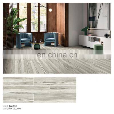 Foshan 200x1200mm Rustic Wood Look Porcelain Tile Wooden Ceramic Floor Tiles