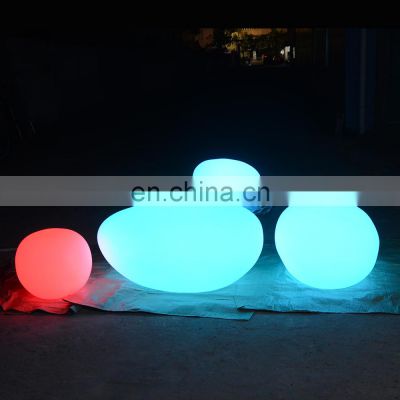 Christmas decorations clear plastic ball/Solar multi color solar garden led ball sphere China stone light for holiday decoration