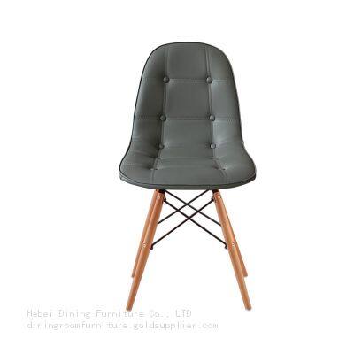 PU Single Chair Coffee Shop Square Pattern DC-U05