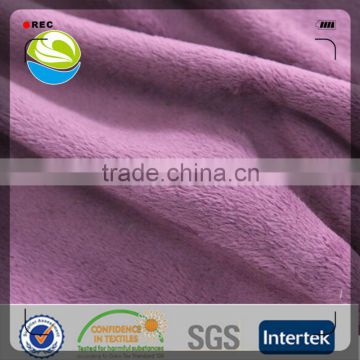 China factory wholesale hot sale in Brazil Market polyester micro velboa, plush toy fabric