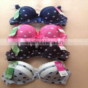 1.1USD 32-36A Cup High Quality Newest Style Hot-Sale Yough Girls Bra And Panty Hot Sexy Photos(gdwx206)