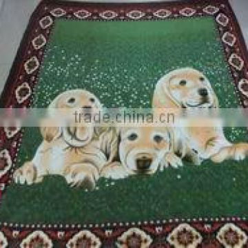 lovely dog pattern blanket