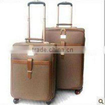 2012 Brown PU Personalized Luggage Sets