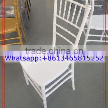 White Resin PC Plastic Chiavari Chair