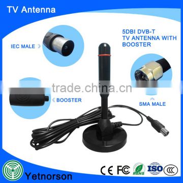 Factory sale VHF/UHF DVB-T2 Antenna indoor car analog tv antenna freeview with IEC F plug connector