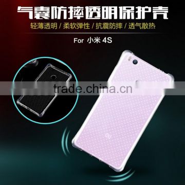 New product Airbag Shockproof transparent TPU mobile phone back cover for xiaomi mi4s phone case
