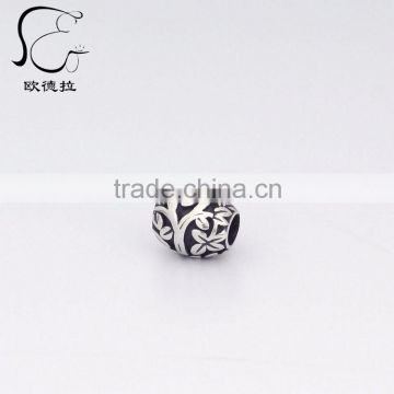 925 sterling good luck wholesale silver leaf charms