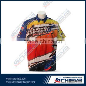 dye sub printed motocross shirts