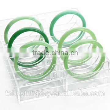 elegant clear acrylic bracelet holder,acrylic jewelry tray,acrylic bracelet display box