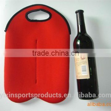Fashional portable 2-pack neoprene wine bottle cooler holder