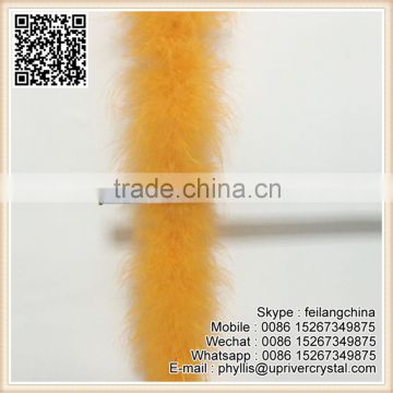 Selling Loose Fluffy 8-10cm Wide Orange Feather Boa