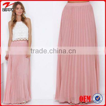 2016 New Fashion Skirts Pleated Long Skirts For Women Long Maxi Skirts