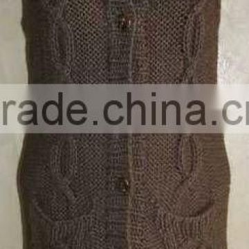 Long Knitted Vest for woman