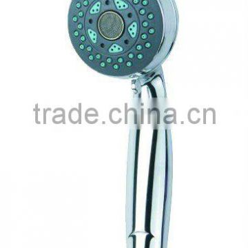 ABS plastic hand held shower head with chrome