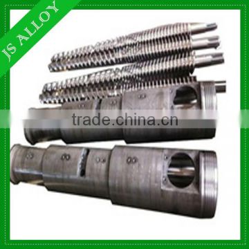 38CrMoAlA conical twin screw for extruder PPC PVC WOOD