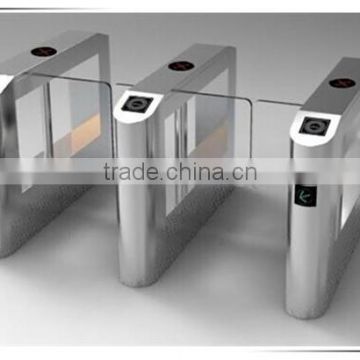 Pedestrian Security Glass Swing Barrier with IR detector