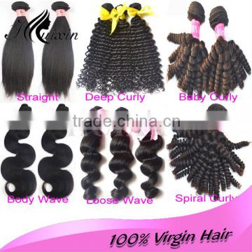 2014 new style high quality virgin human hair band extensions