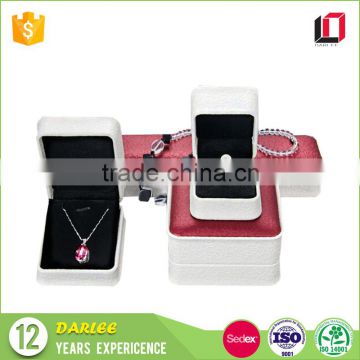 New premium texture paper rings necklace bracelet set custom jewelry packaging box
