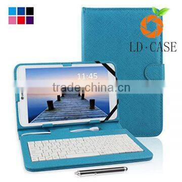 7 inch Universal Keyboard Leather Case for tablet,Tablet PC with Stand