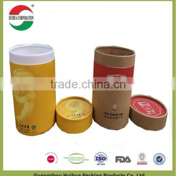 China supplier large paper cardboard tube can for tea packaging