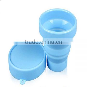 100% food grade silicone collapsible camping travel cup