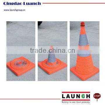 orange color retractable cone for traffic safety made in china