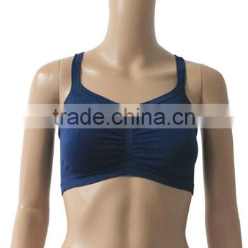 H back custom sports bra/wrinkle blue sports bra best buy
