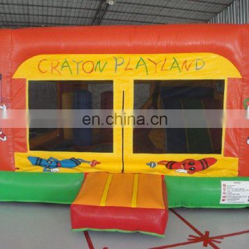 crayon theme commmercial grade inflatable combo