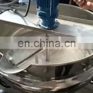 Tiltable Electric Heating Sugar Pot Mixing Machine Jacketed Pan Sugar Pot Mixer