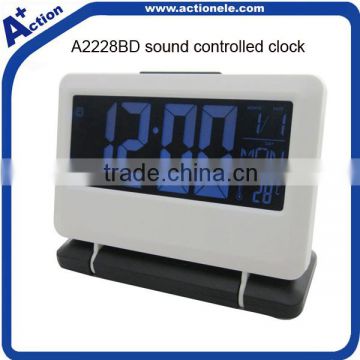 Digital LED Light Clock with Sound Controlled