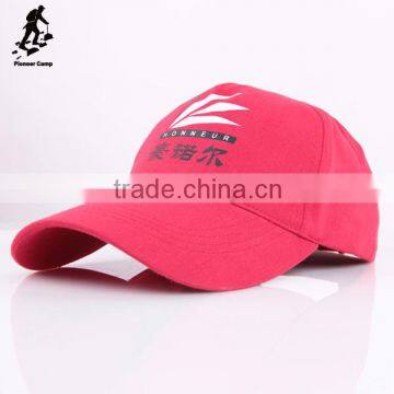 Organic cotton and polyester pink baseball cap custom