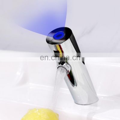 auto infrared bathroom led basin tap automatic sensor water saving faucet