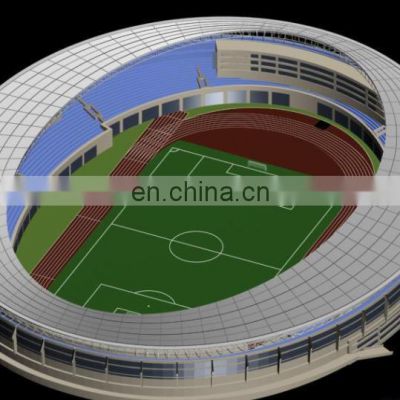 Top quality Ho scale football stadium model 3d miniature building model make