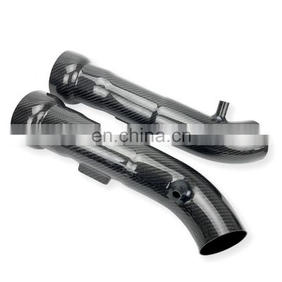 Racing Car Carbon Fiber Intake Pipes Air Pipes For Nissan 370Z Z33 Infiniti G37 Coupe 09-13