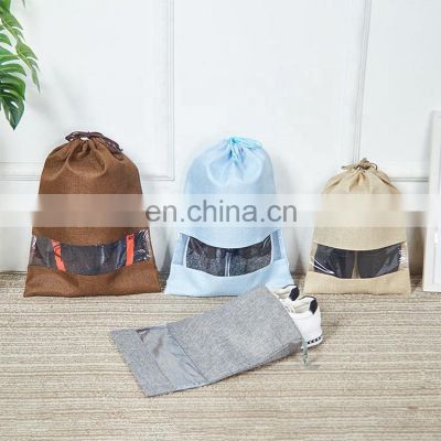 Wholesale Cheap Non Woven Polypropylene Drawstring Custom Shoe Bags