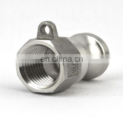 stainless steel crimp camlock coupler for fire-fighting pumps Type A camlock adapters