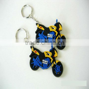 motocycle shaped keychain, custom PVC key holders