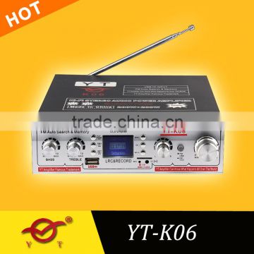 mini audio class d digital amplifier YT-K06 with USB/SD/FM