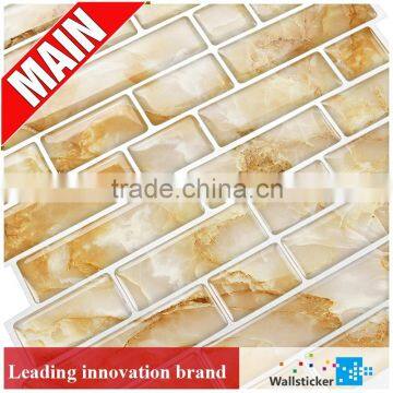 Interior wall usage and tile sticker type crystal tile sticker