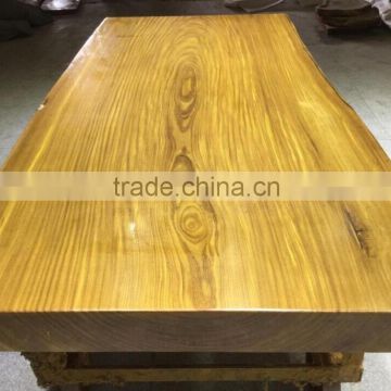 2016 Foshan Fatory Supply Africa Natural Side Pure Teakwood Table Top Use