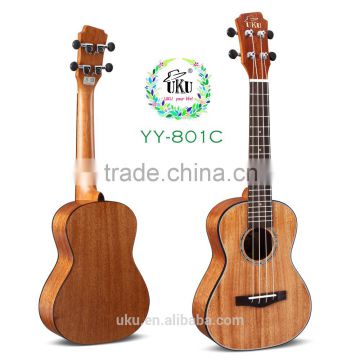 YY801C UKU 24 inch handmade ukulele manufacturer factory prices with ukulele strap