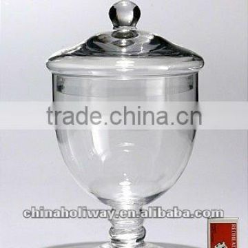 Large Clear Glass Candy Jar with Lid