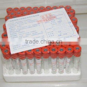 Disposible vacuum blood collection tube(no additive)