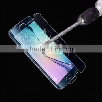 tempered glass screen protector, For Samsung galaxy S6 mobile phone accessory 0.3mm round edge tempered glass film