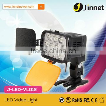 Competitive price compact led video light with 10 LED bulbs for camcorder video taking