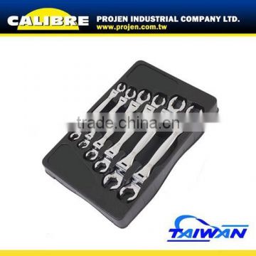 CALIBRE 6pc combined wrench Flex Head double flexible Flare Nut Wrench Set