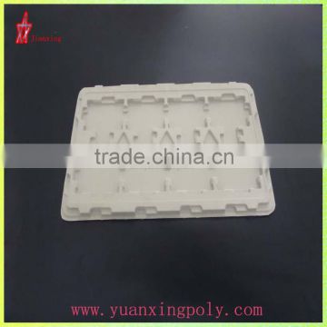 white plastic flocking packaging tray