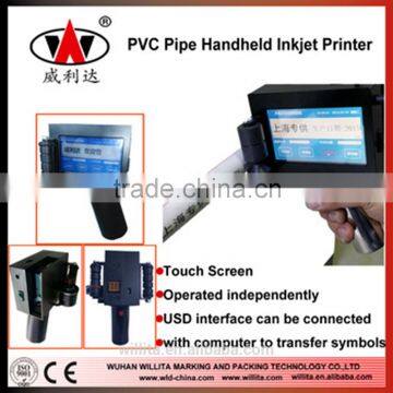 Portable type industrial inkjet printer With touch screen