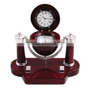 Novel Design Wood Desk Clock With Top Quality For VIP Customer Gifts